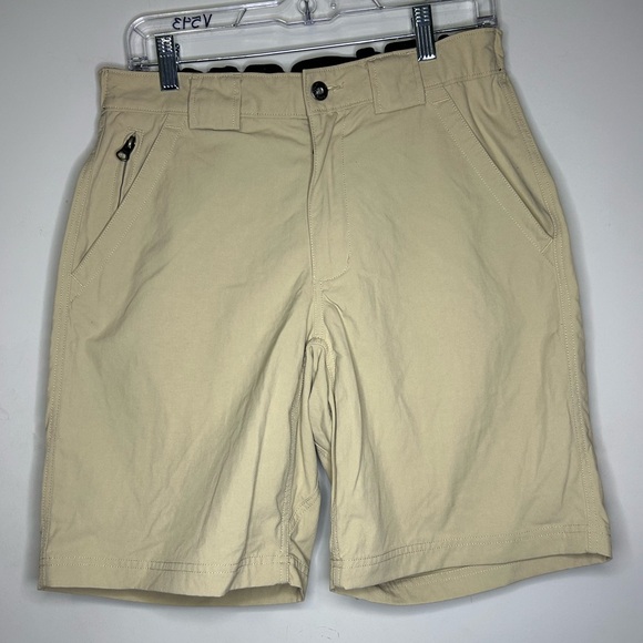 Duluth Trading Co Other - Duluth Trading Co Men's M Dry On the Fly Khaki Short 9” Inseam Elastic Waist